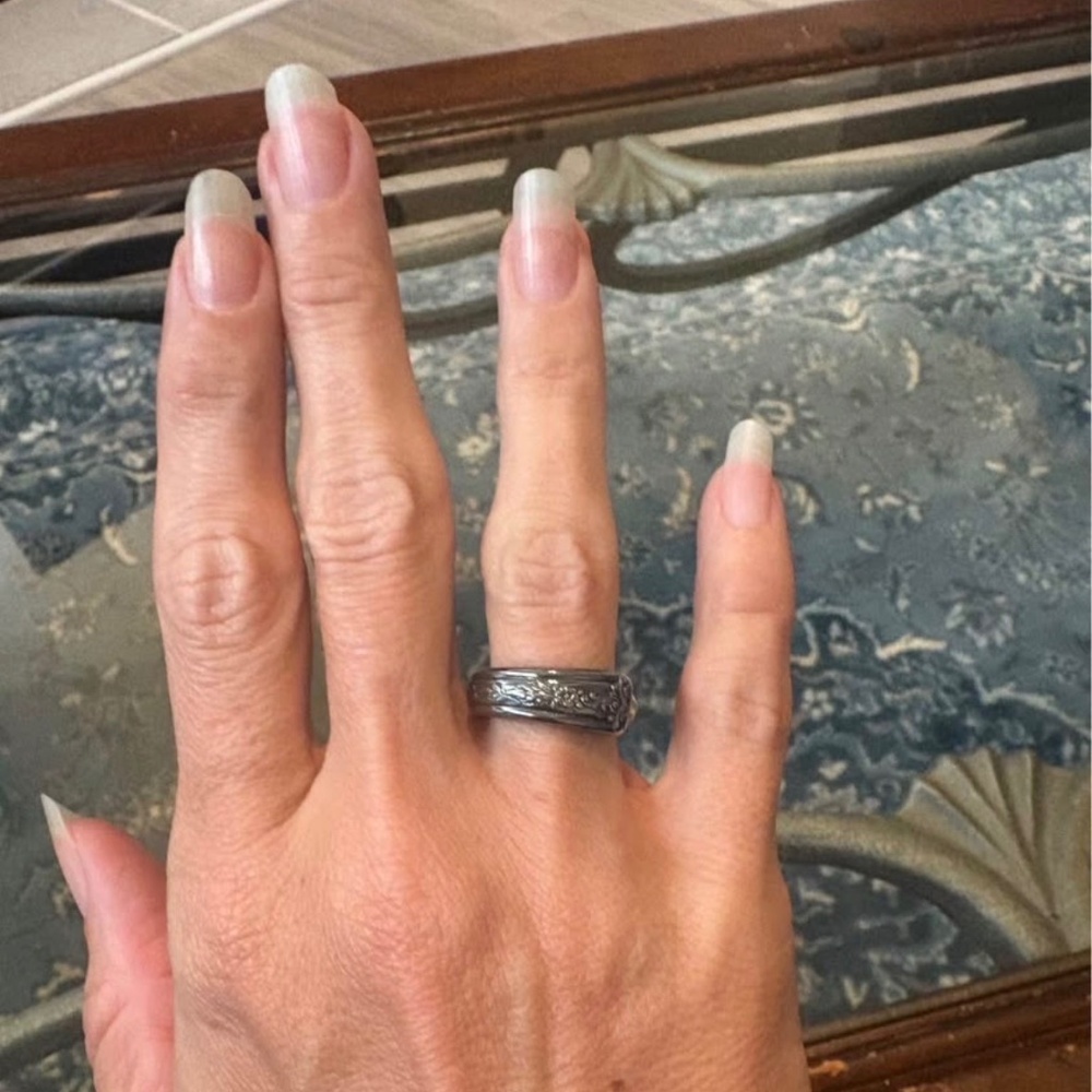Handcrafted Silver Spoon Ring size 6.5